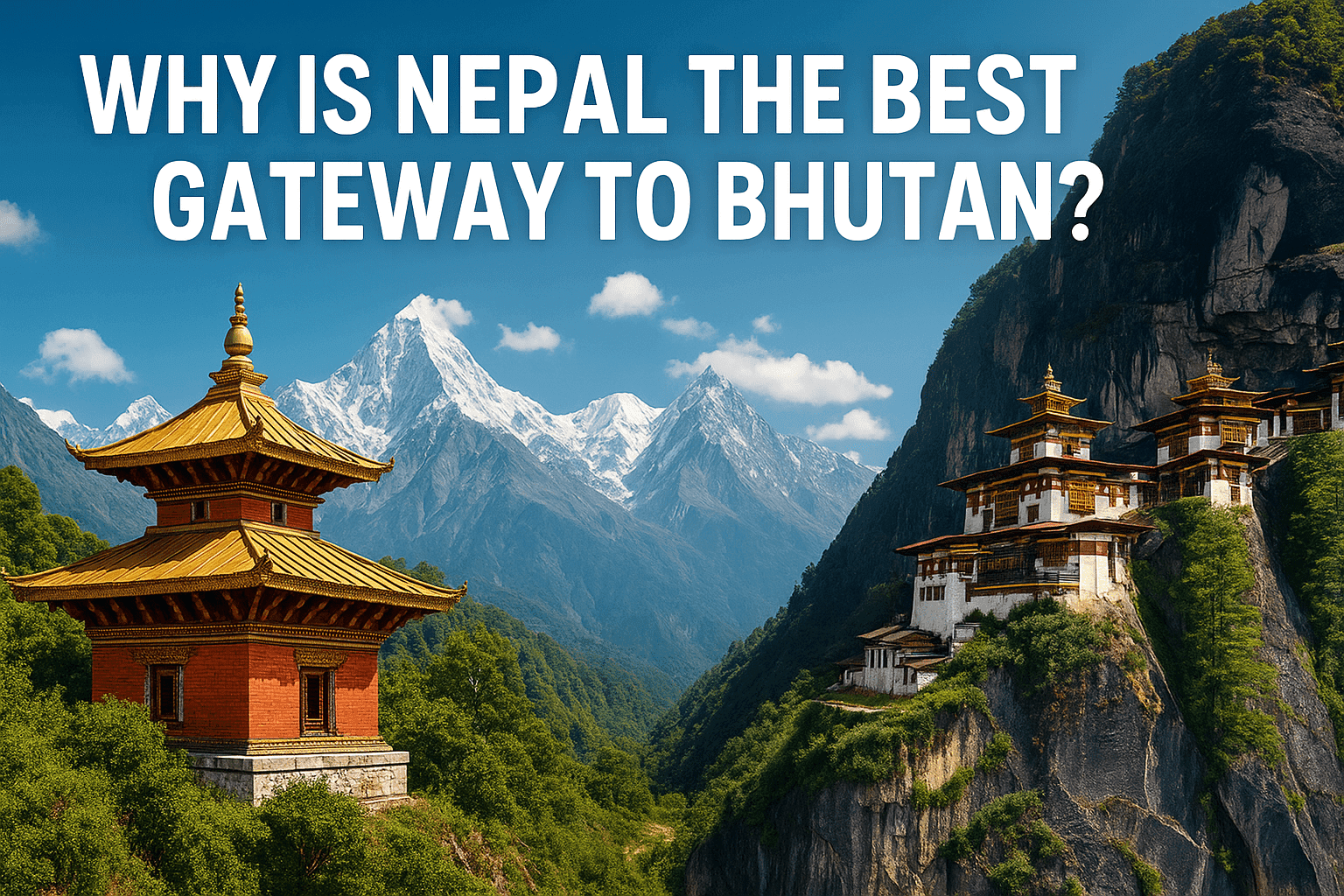 Why is Nepal the best gateway to Bhutan?