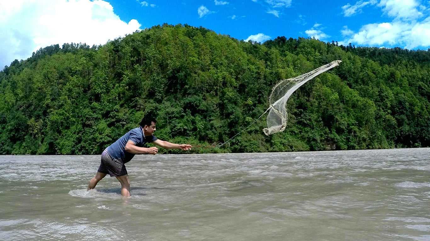 Fishing in Nepal