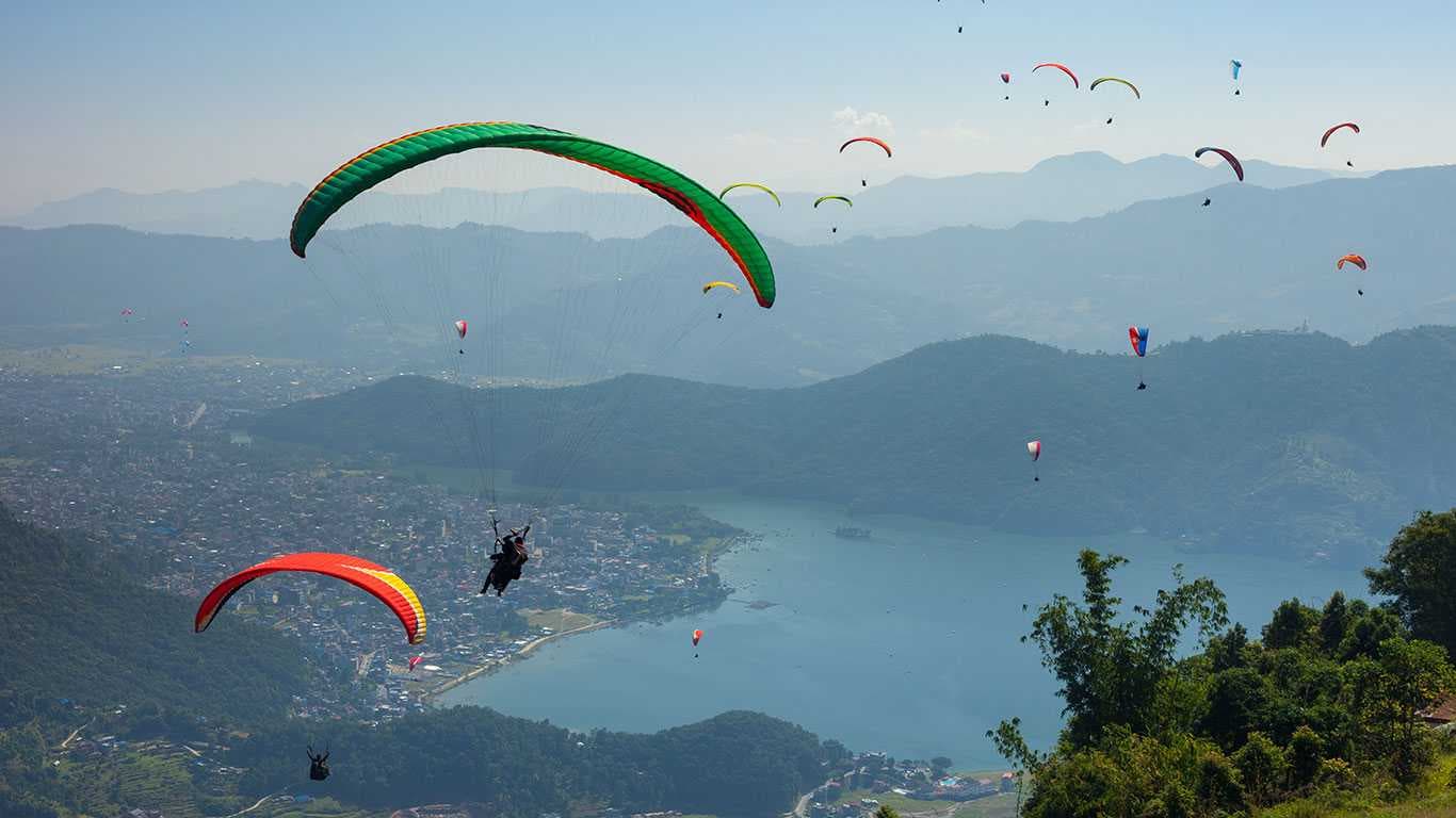 Paragliding in Pokhara